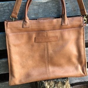 Fossil leather briefcase